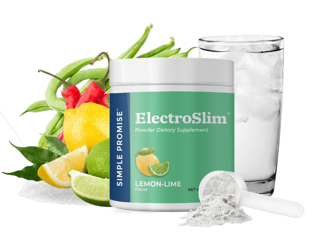 ElectroSlim powder supplement mixed with water for daily weight loss routine